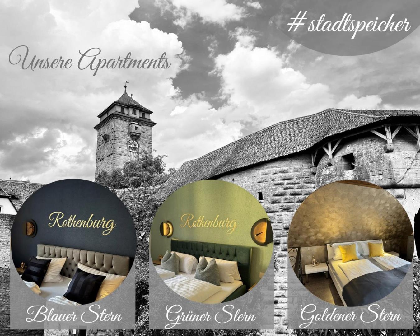 #Stadtspeicher - Gruener Stern Das Apartment Mitten In Der Altstadt Rothenburg ob der Tauber Exterior foto